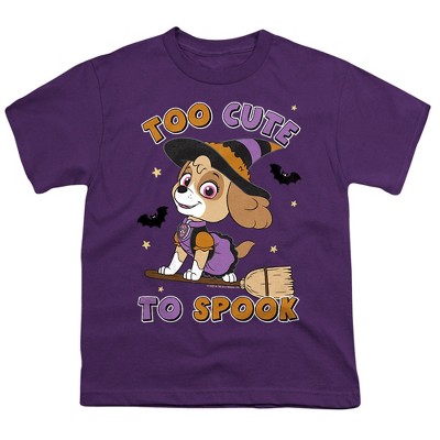 Boys' Paw Patrol Spooky Skye T-Shirt Purple Small