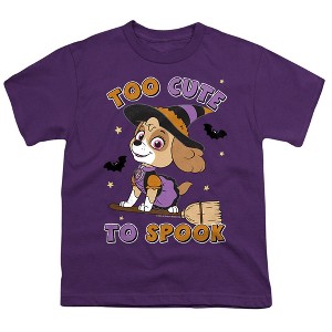 Boys' Paw Patrol Spooky Skye T-Shirt Purple X Small - 1 of 4