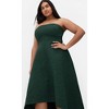 Women's Plus Size Tiffany Hi Low Maxi Dress - emerald | CITY CHIC - image 2 of 4