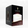 Luminara - White Flameless Candle Pillar 2AA - Melted Top Unscented - image 3 of 4