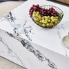 SYFERLORY Modern MDF Coffee Table with Marble Pattern - 39.37x23.62x11.81 inches - Stylish and Durable Design - 4 of 4