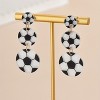 Paaaawaters Sporty Prism Acrylic Earrings, 6-Sport 316L Steel Jewelry with Hypoallergenic Studs - 3 of 4