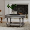 Maven Lane Pullman Traditional Round Wooden Coffee Table - 2 of 4