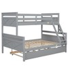 NicBex Twin Over Full Bunk Bed with Safety Guardrail and Trundle,Loft Bed with Ladder and Converts to 2 Beds,Noise Reduced Bunk Beds for Bedroom - 2 of 4
