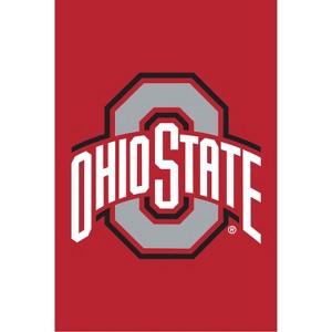Evergreen Ohio State University House Applique Flag- 28 x 44 Inches Indoor Outdoor Sports Decor - 1 of 4