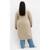 Women's Plus Size Charissa Cardigan - mocha | CITY CHIC - 2 of 4