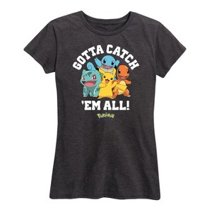 Women's - Pokémon - Gotta Catch 'Em All Group Short Sleeve Graphic T-Shirt - 1 of 4