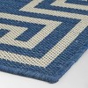 5'3" x 7' Preveli Outdoor Rug Blue/Ivory - Christopher Knight Home: Stain & Water-Resistant, Loomed Polypropylene - 4 of 4