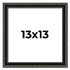 PosterPalooza | Square Antique Black Picture Frame - UV Acrylic, Foam Board Backing, Hanging Hardware - 2 of 4