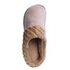 Roxoni Women’s Velour Slippers Memory Foam Clog Quilted Faux Fur Collar - 3 of 4