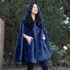 Catalonia Women's Fuzzy Fleece Cardigan, Open Front No Sleeve Shrug, Cozy Hoodie Blanket Shawls Wearable, Valentine’s Day Gift Woman - 2 of 4