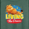 Women's - Garfield - Living The Dream Lightweight French Terry Wide Neck Long Sleeve Shirt - 2 of 4