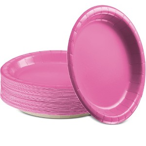 SparkSettings Disposable Paper Dessert Plates 6 3/4 Inches, Pack of 50 - 1 of 4
