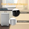 BestMassage Trash Can 13 Gallon/50L Stainless Steel Garbage Can with Removable Inner Bucket Slow-Close Lid and Odor-Proof Bin - 3 of 4