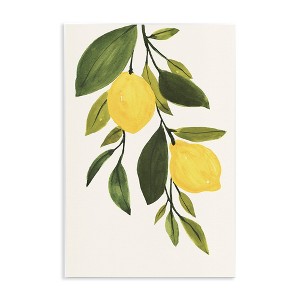 Stupell Industries Simple Yellow Country Lemon Leaf, 13" x 19" - 1 of 4