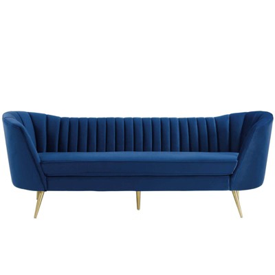 target blue velvet couch