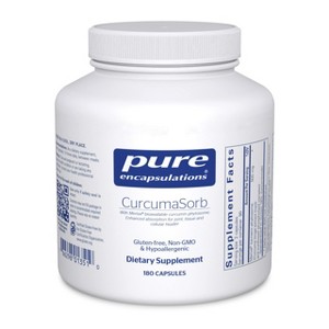Pure Encapsulations CurcumaSorb 180's - Meriva Curcumin Phytosome - Supports Joint Health* - Gluten Free & Non-GMO - 180 Capsules - 1 of 4