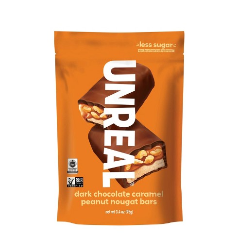 Unreal Dark Chocolate Covered Peanut Gems - 5oz : Target