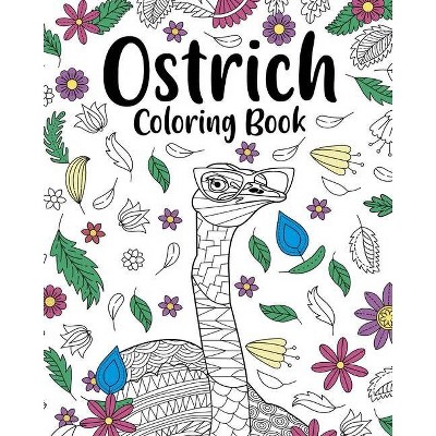 Ostrich Mandala Coloring Book - by  Paperland (Paperback)