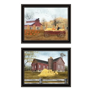 2Piece Vignette Autumn Blessings Farm Life Black Framed Wall Art for Living Room,Bedroom Wall Art Print for Home Decor by Billy Jacobs - 1 of 4