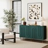 Okak Modern Lacquered Sideboard Cabinet, Bufft Cabinet with 4 Doors and 2 Shelves, Storage Cabinet for Living Room, Dining Room, Kitchen - 4 of 4