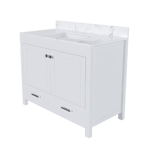 Dexmalle Modern Multi-functional 43"Bathroom Vanity - 1 of 4