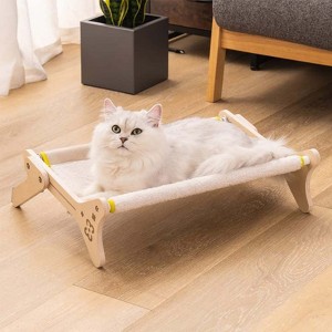 Mewoofun Cat Window Perch Cat Bed for Indoor Cats Cat Window Hammock Seat Adjustable Sturdy Durable Steady Cat Bed, Beige, 18.5"x8.4"x15.5" - 1 of 4