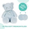 Baby GUND My First Friend Teddy Bear, Blue, Ultra Soft Animal Plush Toy for Babies and Newborns - 4 of 4