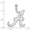 Black Bow Jewelry 10k White Gold Alabama Crimson Tide NCAA Extra Large Pendant - 2 of 3