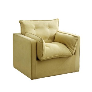 360° Swivel Accent Armchair,Modern Accent Chair with Thick Cushion,Oversize Sofa for Living Room & Office,Reading Chair,Swivel Couch Chair,Green - 1 of 4