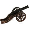 Old Modern Handicrafts Louis XIV Cannon Model – Handmade Iron Miniature with Antique Finish, 11” Display Decor - 4 of 4