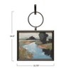 Storied Home Metal and Wood Framed Landscape Wall Art with Hanging Bracket: Modern MDF Iron Frame, Nature Theme - 4 of 4