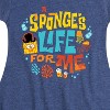 Girls' - Spongebob Squarepants - Spongebob: The Search For Squarepants Sponges Life For Me Fit & Flair Cap Sleeve Graphic Dress - 2 of 4