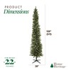 Home Heritage Rotating Tree Stand Base w/Stanley 9' Skinny Pencil Christmas Tree - 3 of 4