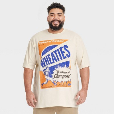 Men's Big & Tall Short Sleeve Crewneck Graphic T-Shirt - Goodfellow & Co™ Ivory Wheaties 3XL