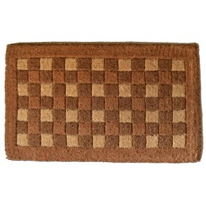 HomeRoots 18" X 30" Brown Coir Outdoor Door Mat - 1 of 4