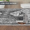 Rug Traditional Floor Cover Thin Print Indoor Non-Slip Machine Washable Rug - 4 of 4