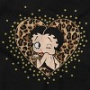 Betty Boop Cheetah Print Heart Womens Graphic T Shirt Tees Brisco Brands - 2 of 4