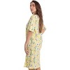 Just Love Womens Nightgown - Short Sleeve Henley Oversized Sleepwear Gown - 2 of 3