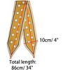 Allegra K Women's Skinny Ribbon Neck Scarf 34x4 inches(LxW) - 3 of 4