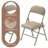 SKONYON 4 Pack Folding Chairs Portable Padded Office Kitchen Dining Chairs - 3 of 4