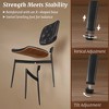 Arceso Dining Chairs Set of 2, Mid Century Dining Chairs with Walnut Bentwood, Upholstered PU Leather Dining Chair for Kitchen and Dining Room - 4 of 4