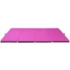 Gulches Folding aerobics mat, extra thick high-density gymnastics mat, tear-resistant aerobics mat for mixed martial arts, stretching, gymnastics - 3 of 4