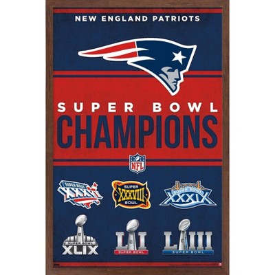 New England Patriots Super Bowl 36 Champions Poster