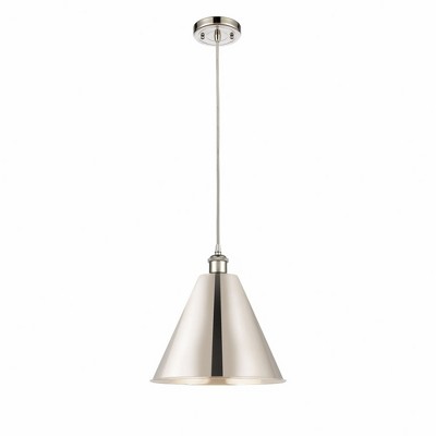 Ballston Cone - 1 Light Mini Pendant In Industrial Style-14.75 Inches Tall and 12 Inches Wide