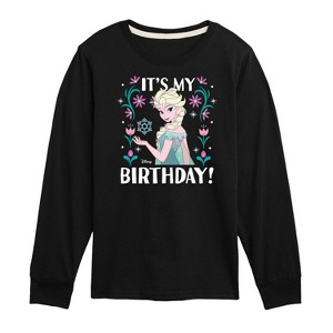 Boys' - Disney - Elsa It's My Birthday Long Sleeve Graphic T-Shirt - 1 of 3