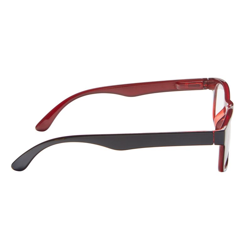 ICU Eyewear Wink Glendale Black/Red Reading Glasses, 5 of 10