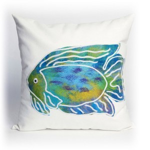 Liora Manne Visions III Coastal Indoor/Outdoor Pillow.. - 1 of 2
