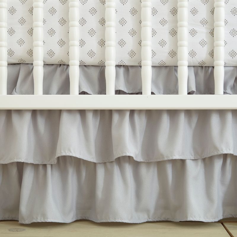 Willow 5-Piece Crib Bedding Set- Grey - Levtex Baby, 5 of 8