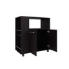 Kitchen Cart with Open Shelf and Double-door Cabinet - 2 of 4
